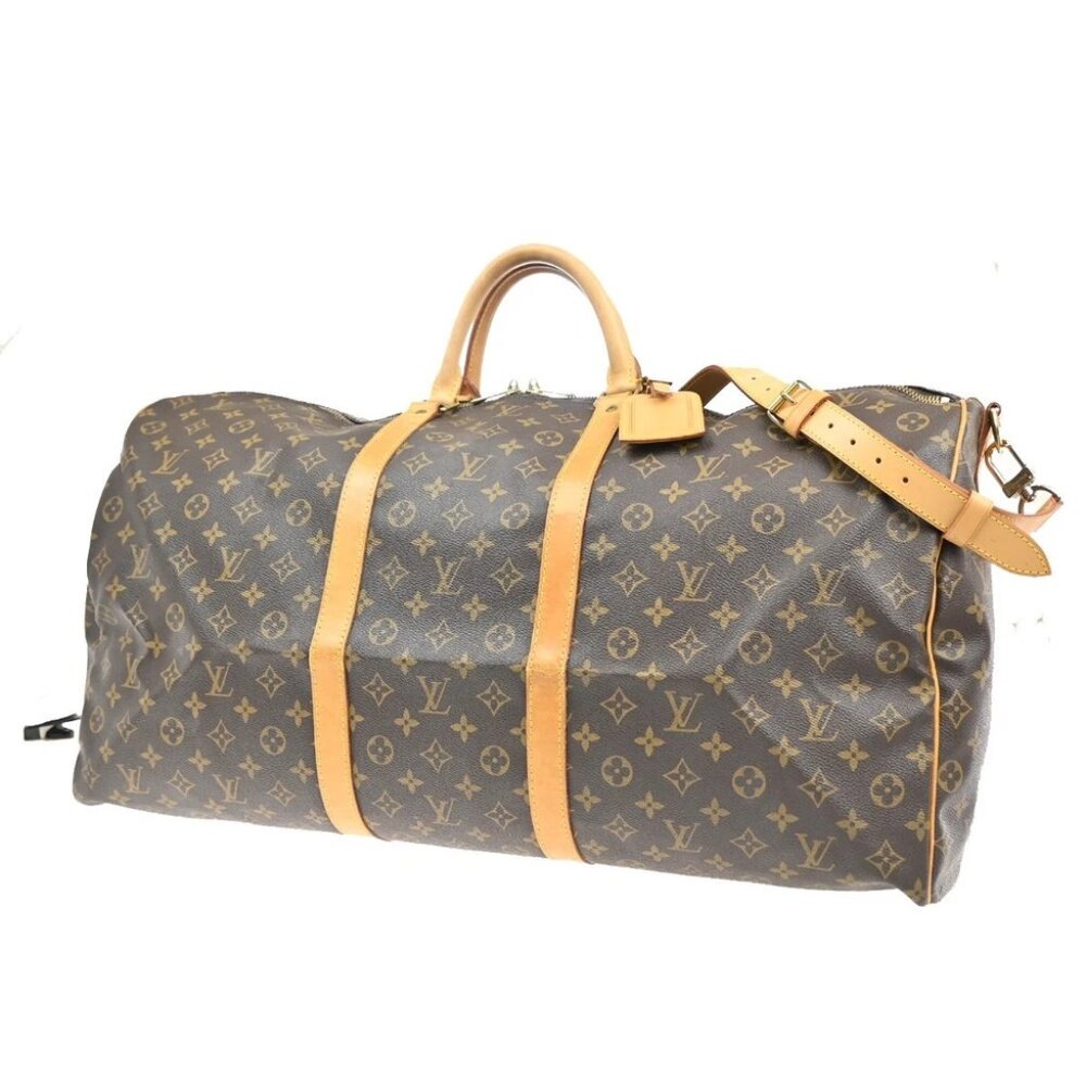 LOUIS VUITTON Keepall Bandouliere 60 2Way Hand Bag Monogram Brown M41412 90CA043